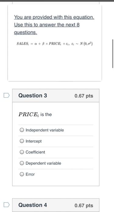 You are provided with this equation. Use this to