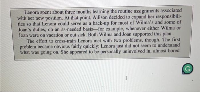 Allison Clark was a reluctant supervisor. As