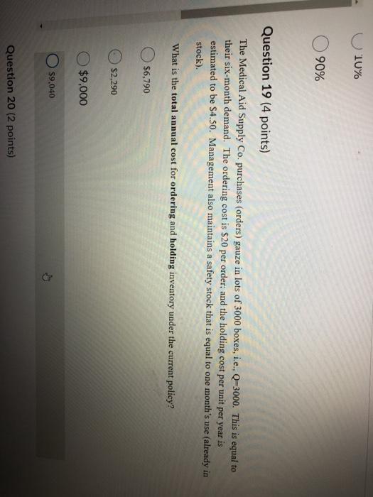 Question 17 (4 points) Interstate buses are