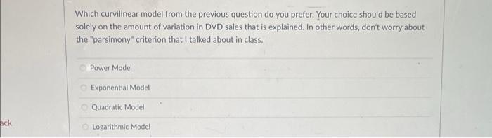 Which curvilinear model from the previous