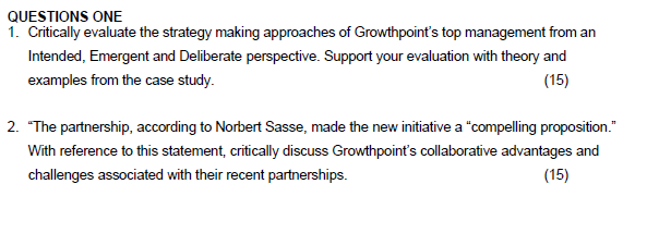 Read the following case study and answer the