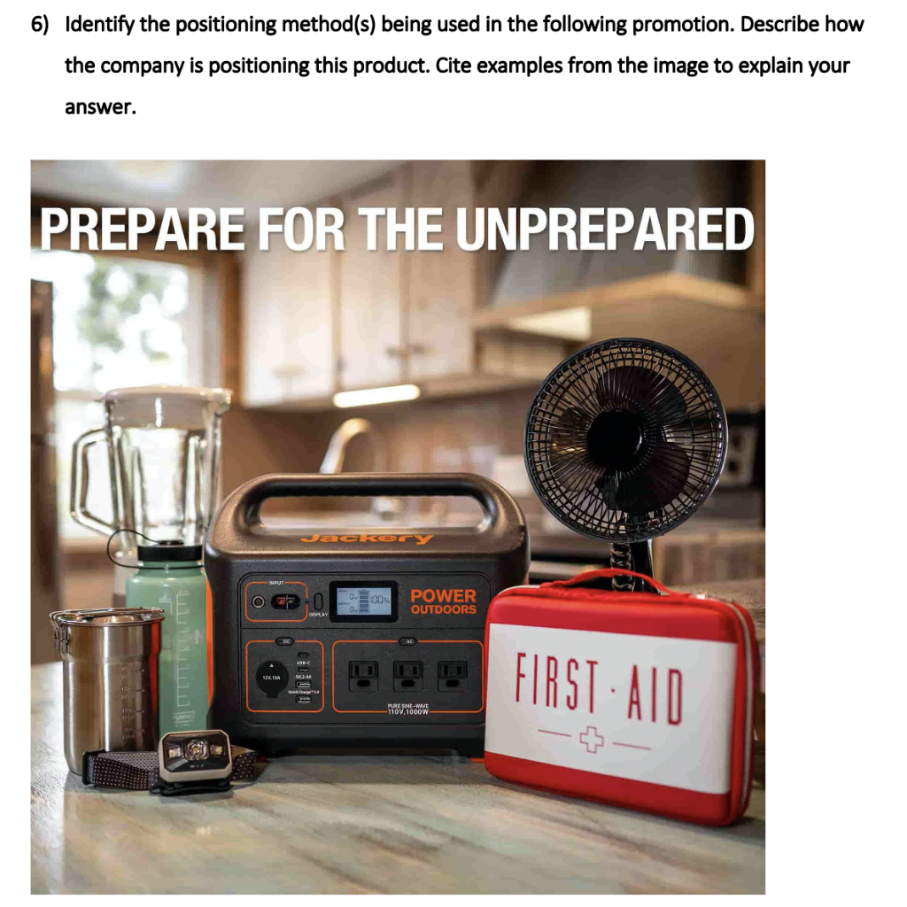 6) Identify the positioning method(s) being used