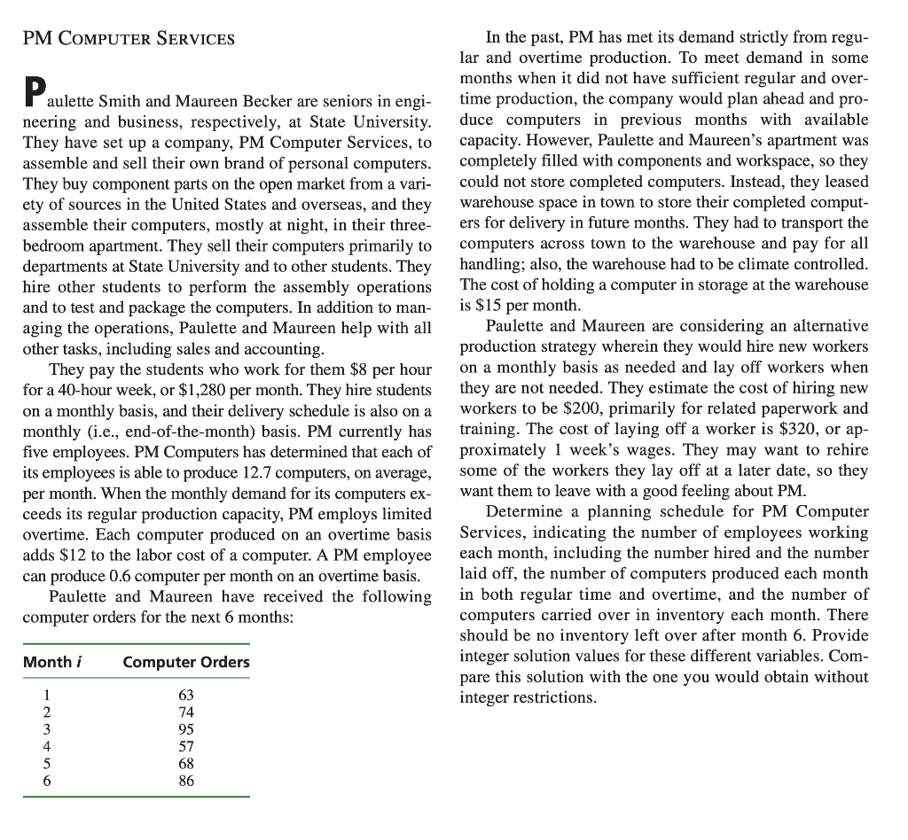 Handwritten LP model pls PM CoMputer Services In