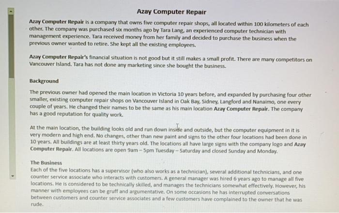 Azay Computer Repair Azay Computer Repair is a