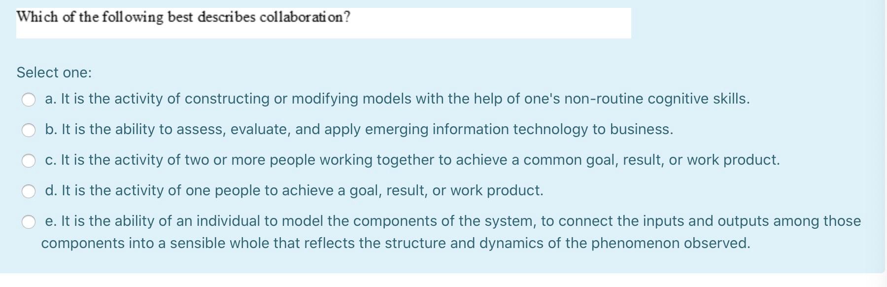 Which of the following best describes