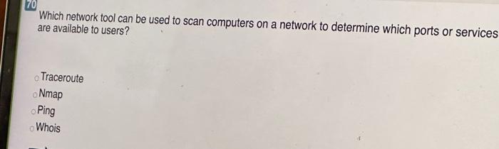 Which network tool can be used to scan computers