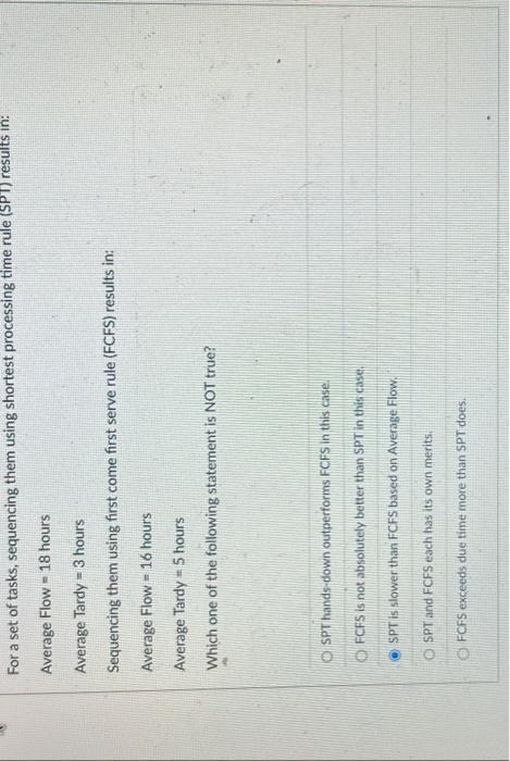 Average Flow =18 hours Average Tardy =3 hours