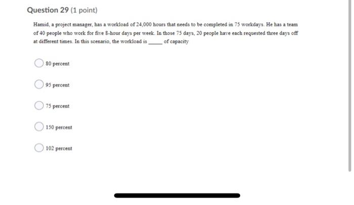 Answer this in details Hamid, a project manager,