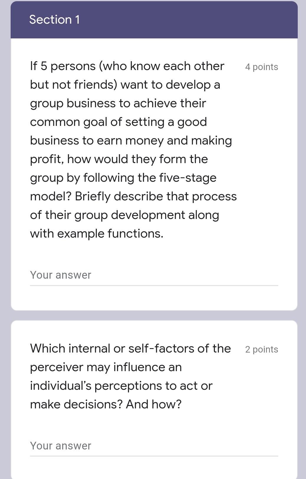 find the answers . Section 1 4 points If 5