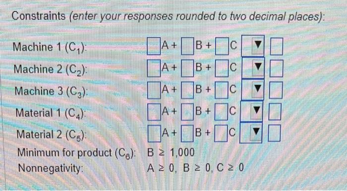 A small fabrication firm makes three basic types