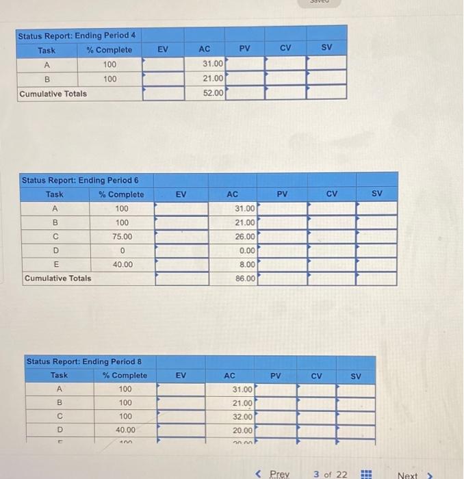 Given the following project network, baseline,