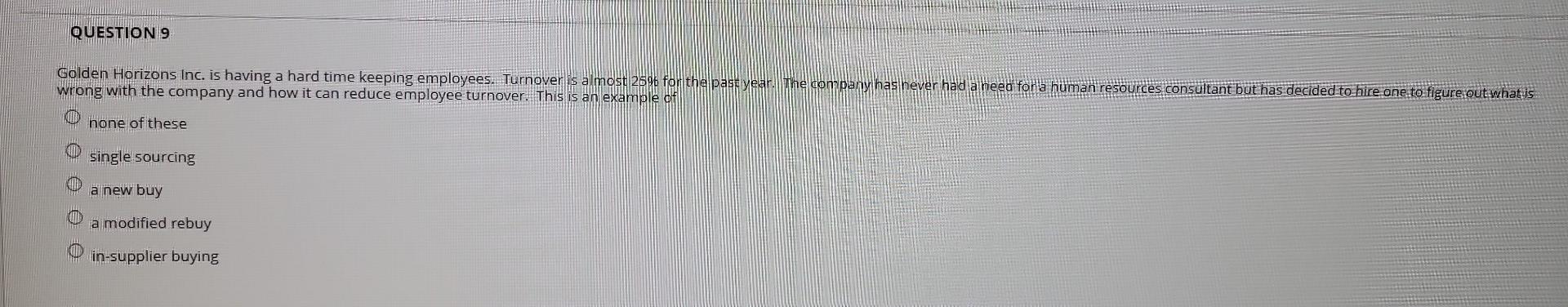 QUESTION 8 How does the business market differ