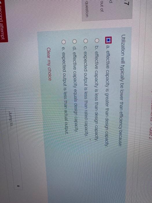 Wz 7 Utilization will typically be lower than