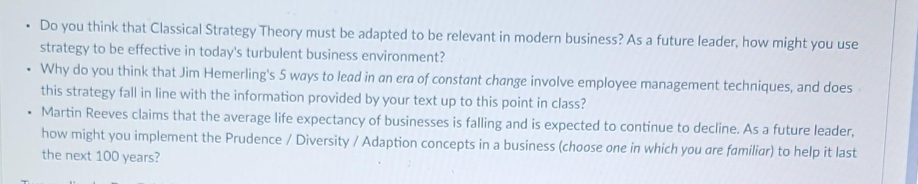 Please fully explain all answers. - Do you think
