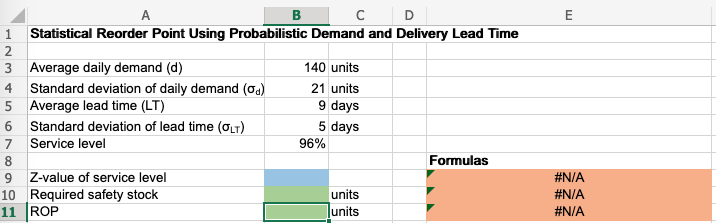PLEASE PROVIDE EXCEL FORMULAS Excel Online
