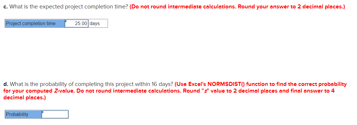 The following represents a project that should be