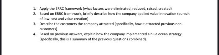 drybar case study 1. Apply the ERRC framework