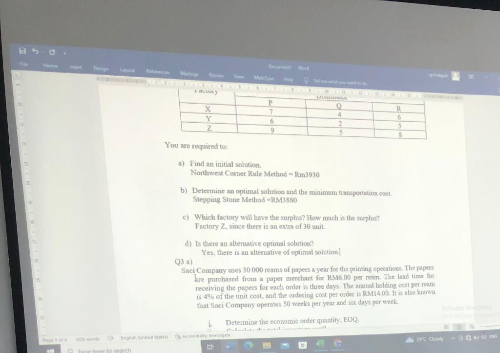 Please answer all four questions (a,b,c,d) This