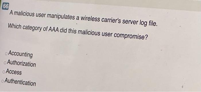 A malicious user manipulates a wireless carrier's