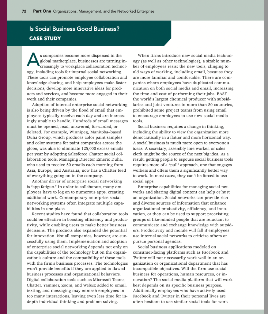 case study Compare the experiences implementing