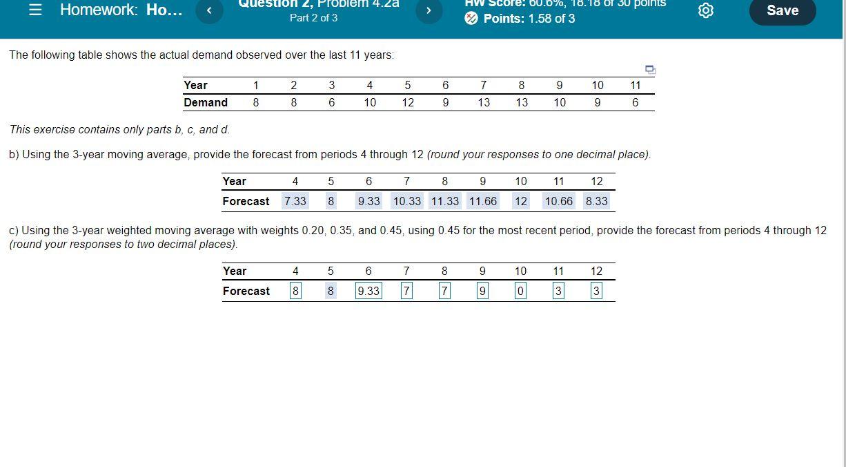 = Homework: Ho... points stion 2, Problem 4.Za
