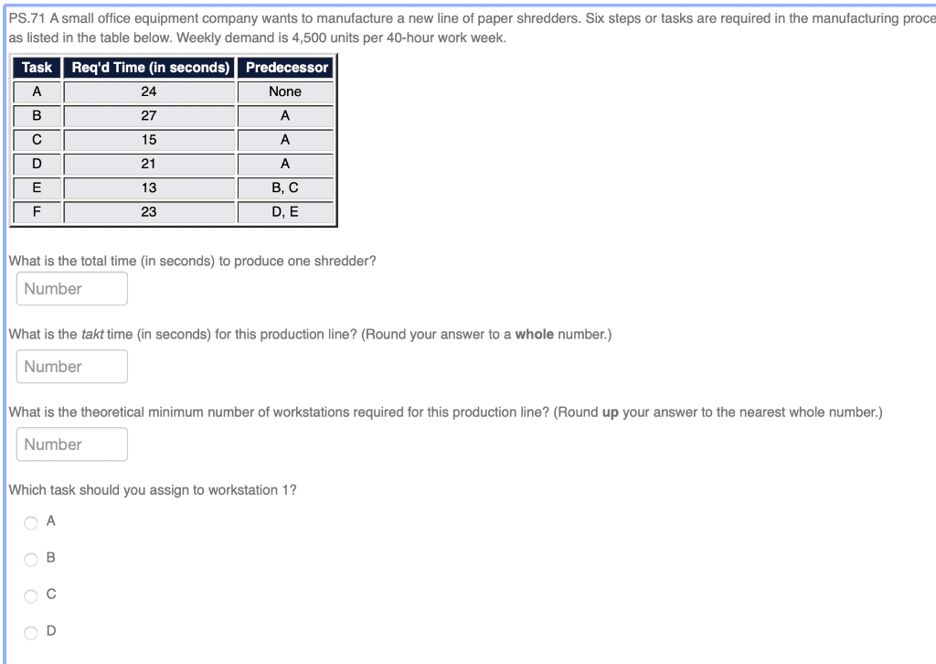 A small office equipment company wants to