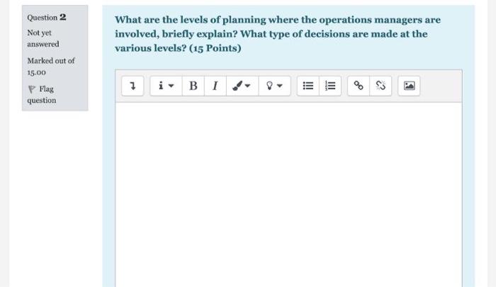 please Operation management as soon as possible