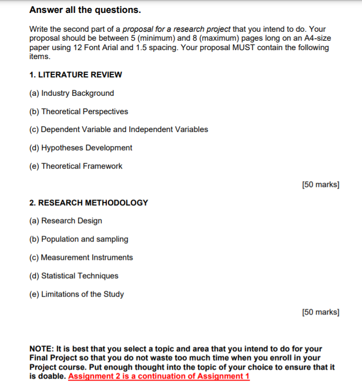 Answer all the questions. Write the second part