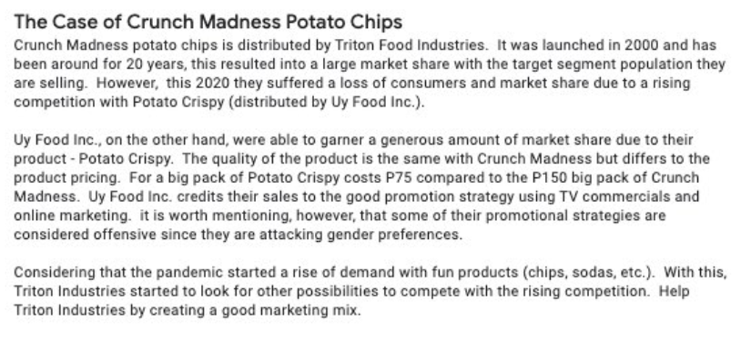 The Case of Crunch Madness Potato Chips Crunch