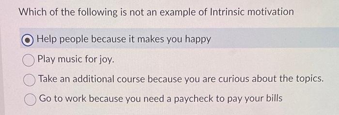 Which of the following is not an example of