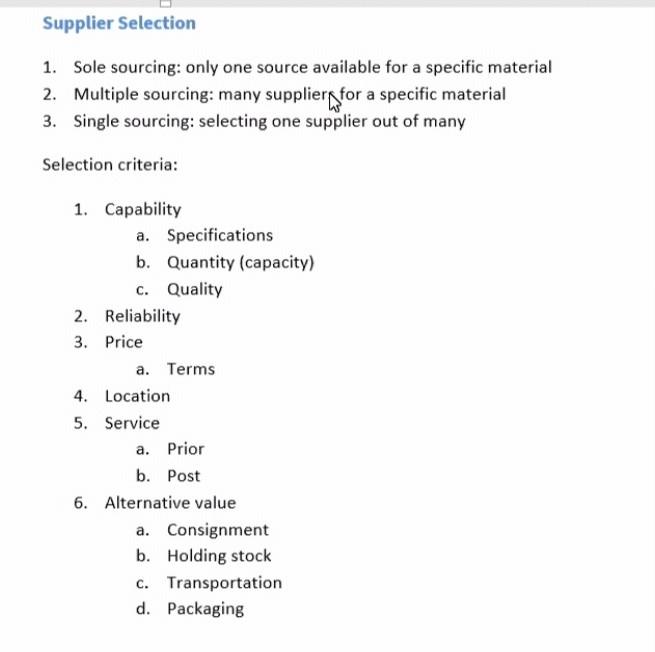 For this assignment, you must list ALL of the