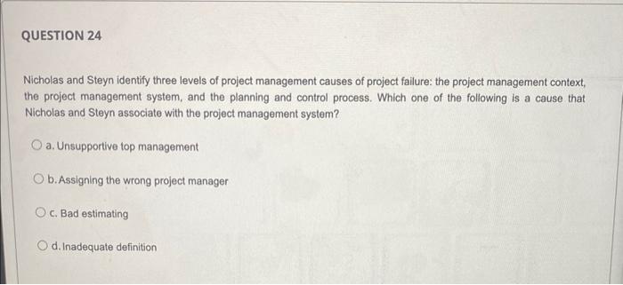 Nicholas and Steyn identify three levels of