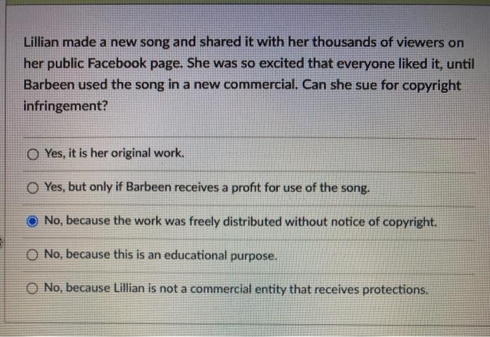 Lillian made a new song and shared it with her