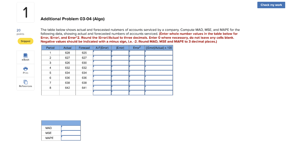 Check my work 1 Additional Problem 03-04 (Algo)