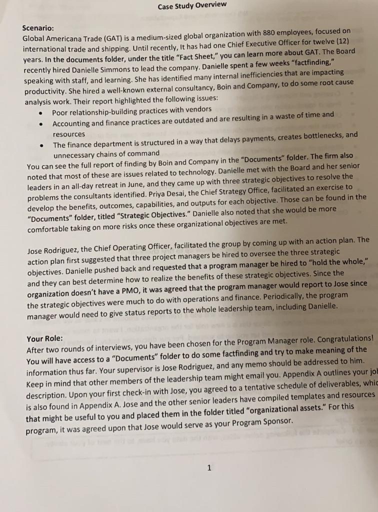 A. Purpose A brief introductory statement