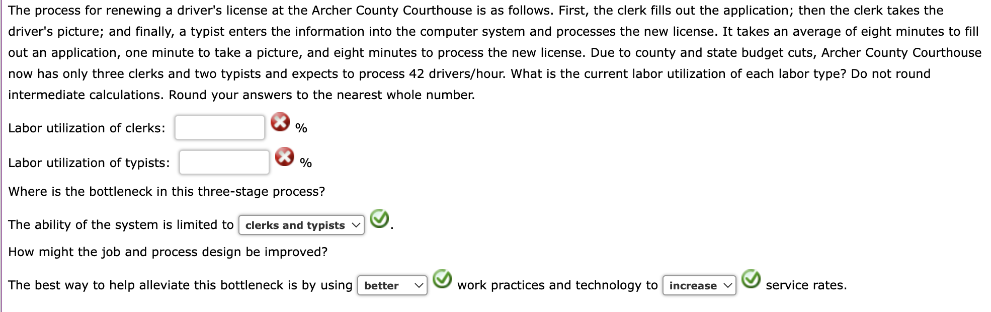 The process for renewing a driver's license at