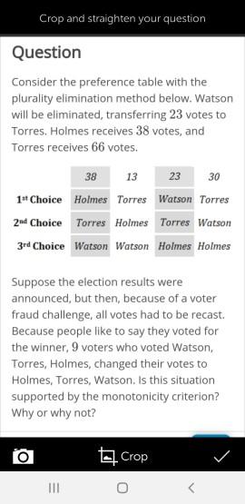 Crop and straighten your question Question