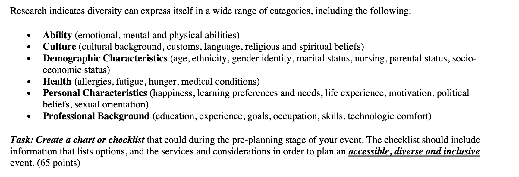 Research indicates diversity can express itself