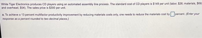 White Tiger Electronics produces CD players using