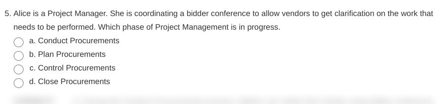 5. Alice is a Project Manager. She is