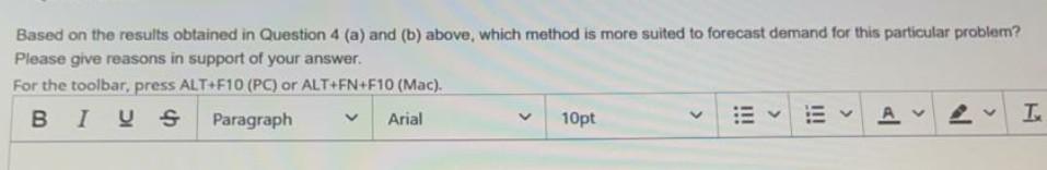 QUESTION 4 Your manager is trying to determine