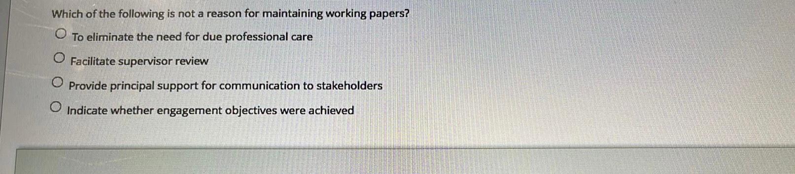 Which of the following is not a reason for