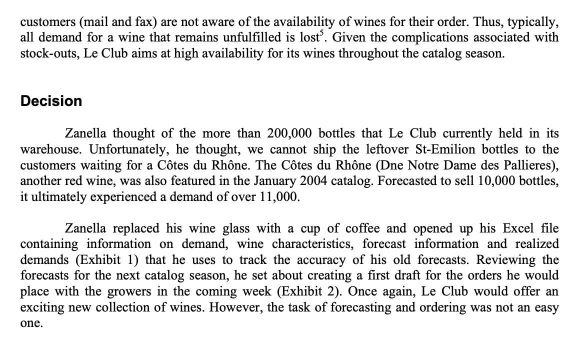 Explain if the order quantities make sense from a