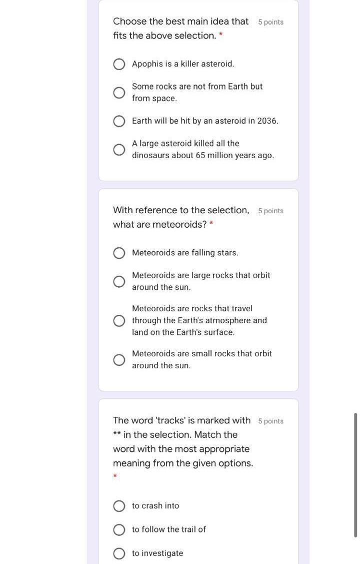 Rocks from Space Did you know that some rocks are