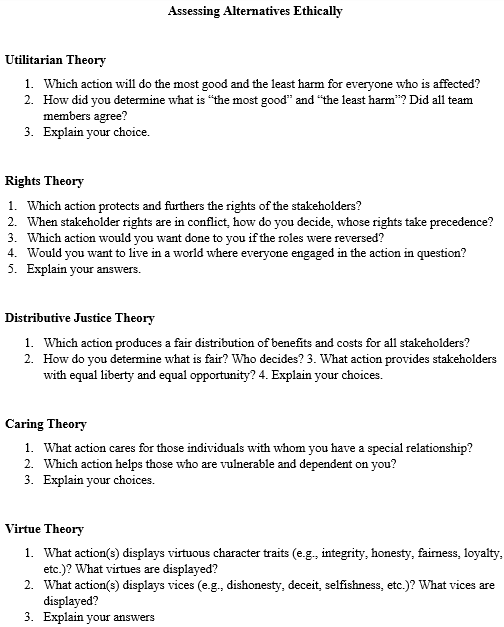 After reading the case study, describe the