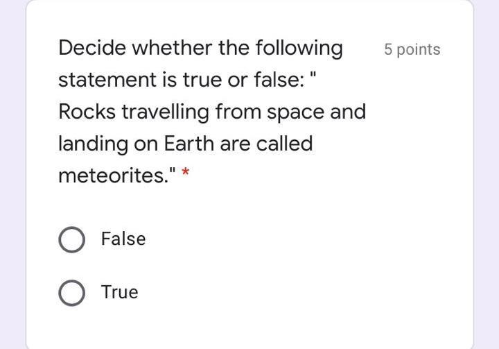 Rocks from Space Did you know that some rocks are