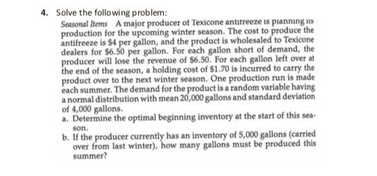 2. Determine the optimal order quantity and