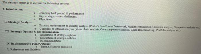 Solve fully in detail, Complete a strategy report