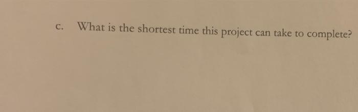 5. Using the table provided, answer the following