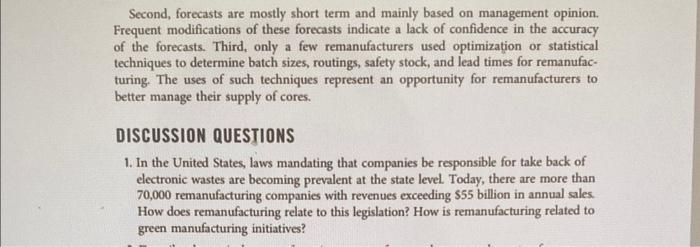 Second, forecasts are mostly short term and